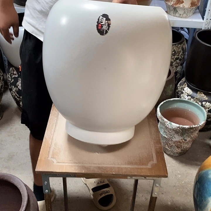 花盆紫砂口21高度31白色8888