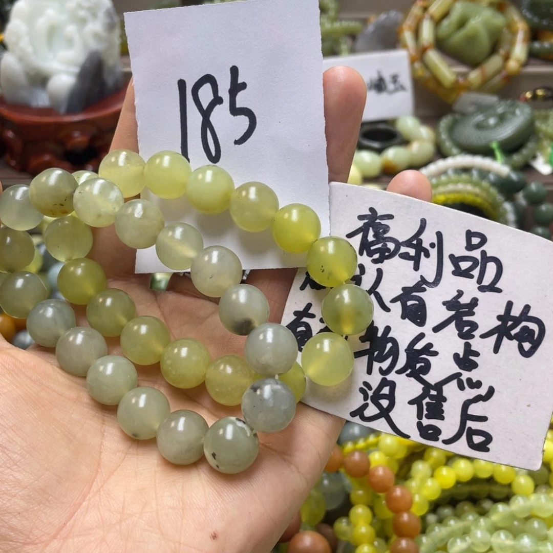 未镶嵌蛇纹石玉手链