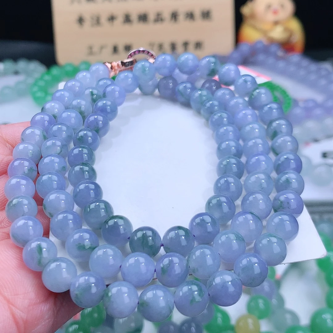 翡翠手链未镶嵌卡7.7mm