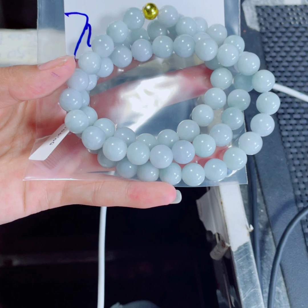 定制翡翠未镶嵌阿*珠串