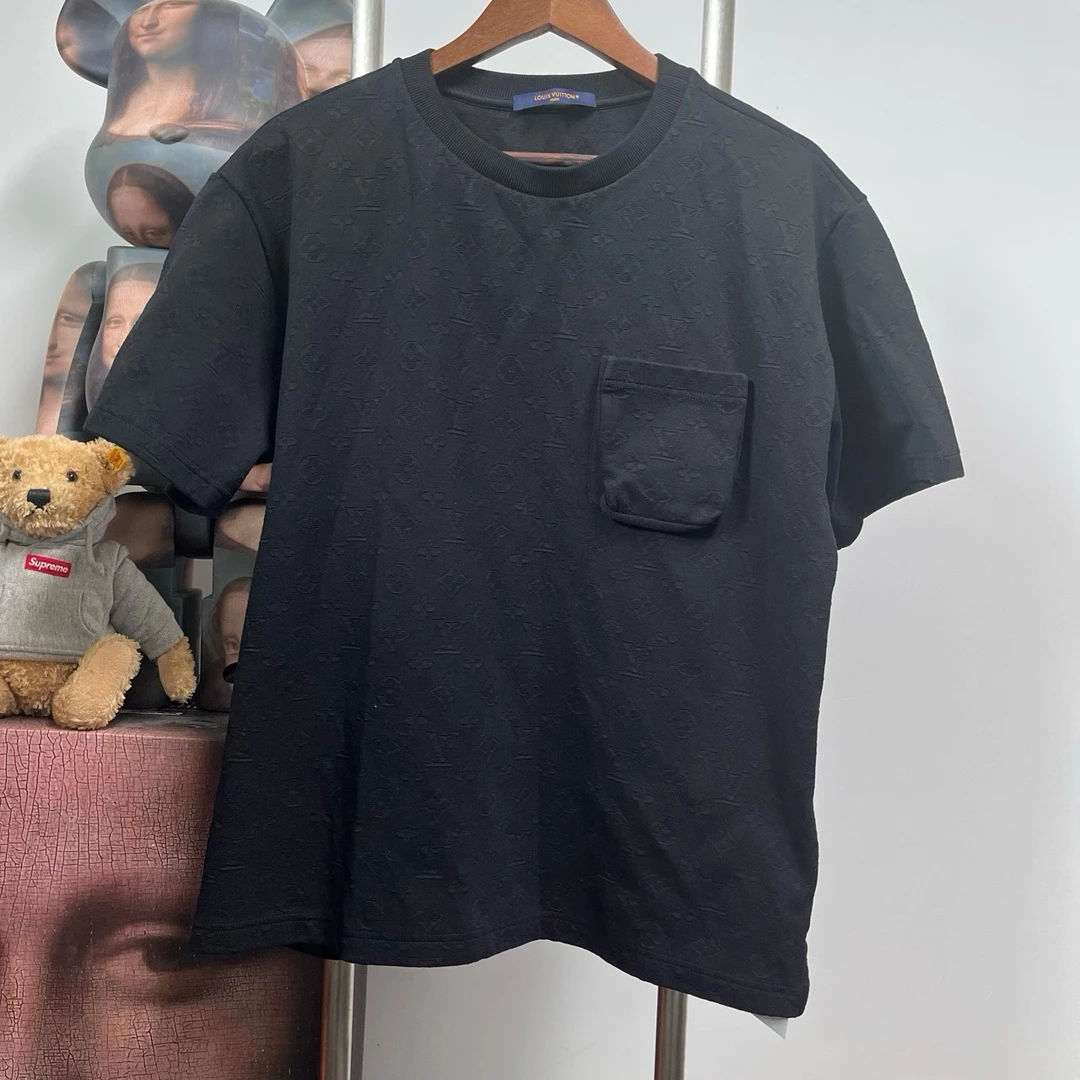 99新 LouisVuitton/路易威登 口袋满印短袖E0933码S衣长64胸围56