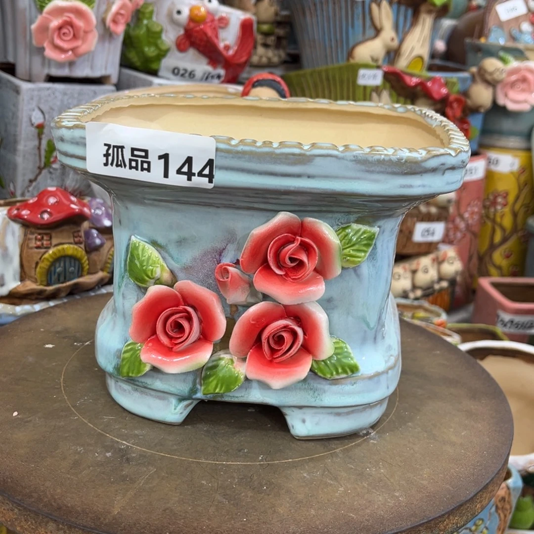 粗陶多肉花盆花盆孤品144