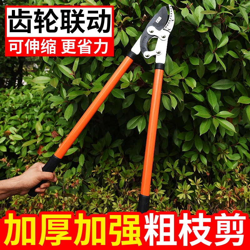粗枝剪刀大力剪强力剪子伸缩修枝小型家用园林绿化果树树枝压力剪