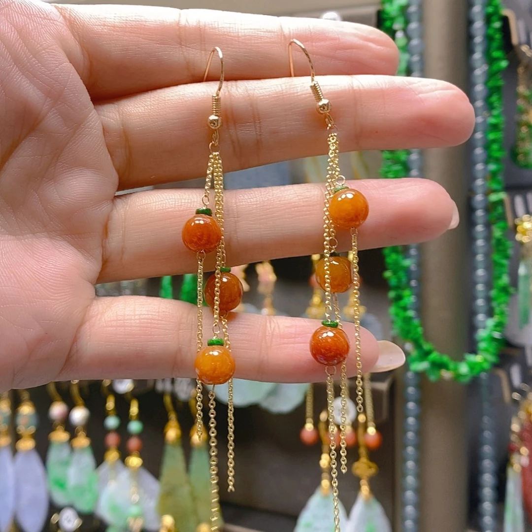 未镶嵌翡翠耳饰翡翠