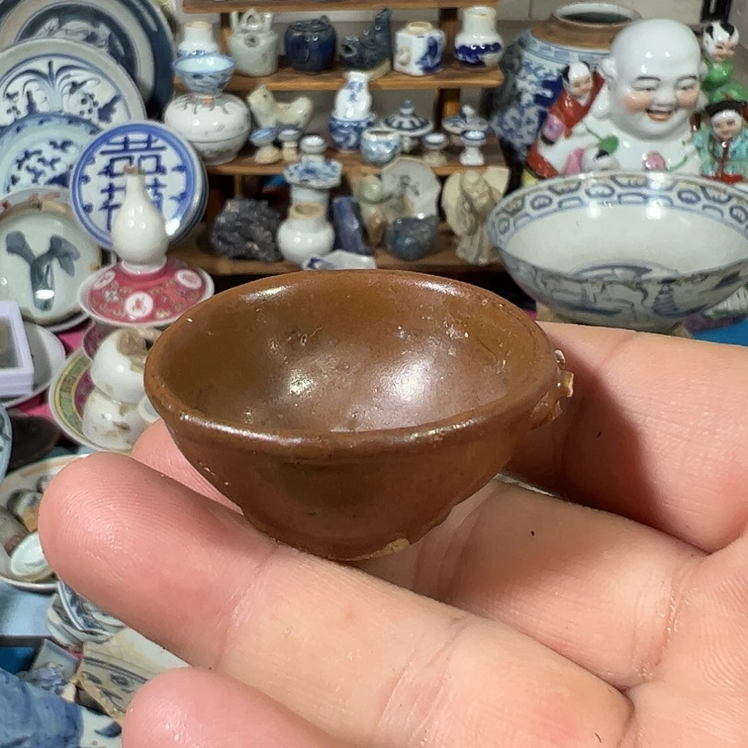 瓷片酱釉鸟食罐，全场包邮