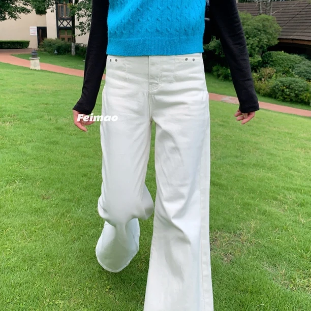 【赵小小&王炸裤型梨形天菜】X-98013 高腰显瘦阔腿裤【配丝巾+腰带】