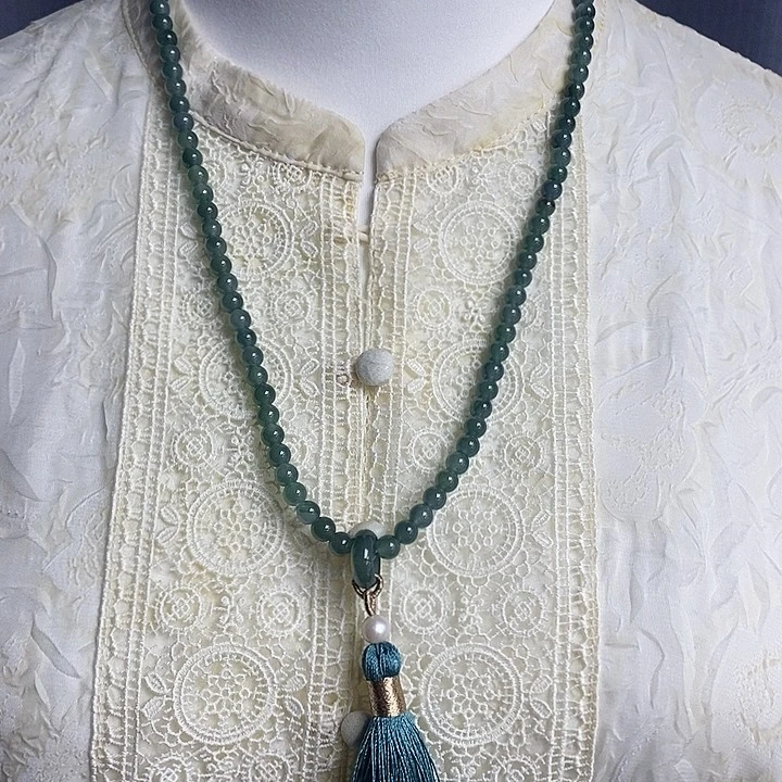 翡翠手链未镶嵌蓝水翡翠手串多圈