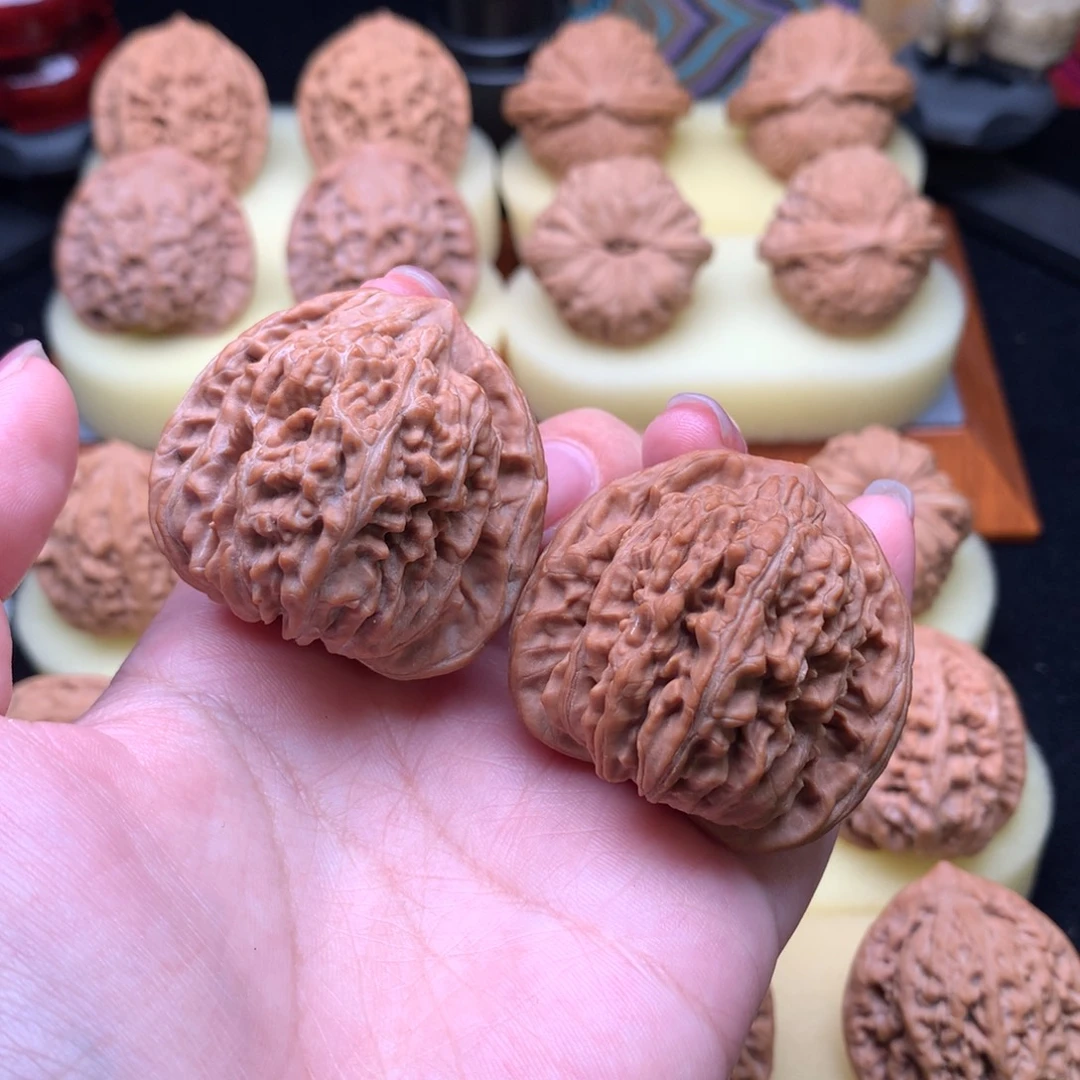 吊坠文玩核桃三角楼42