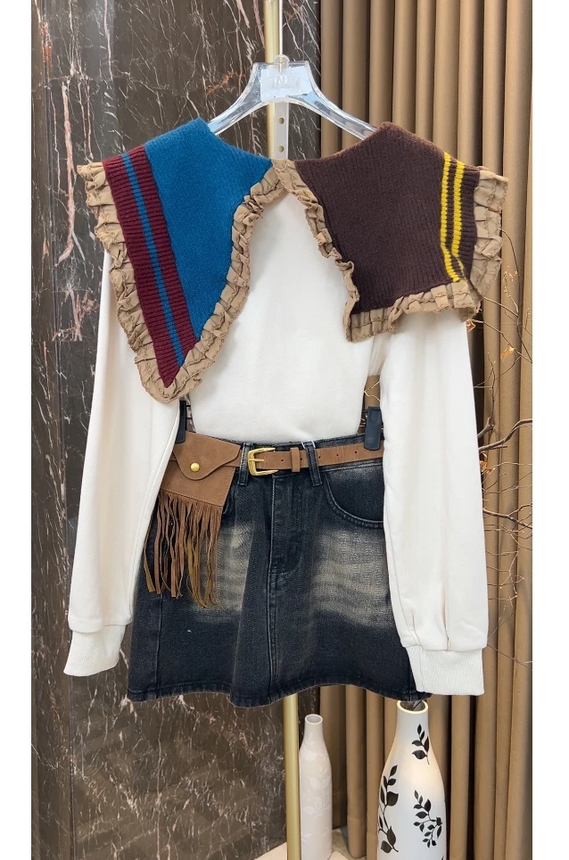 芙娜妮新款设计感小众时尚显瘦套装F2510474