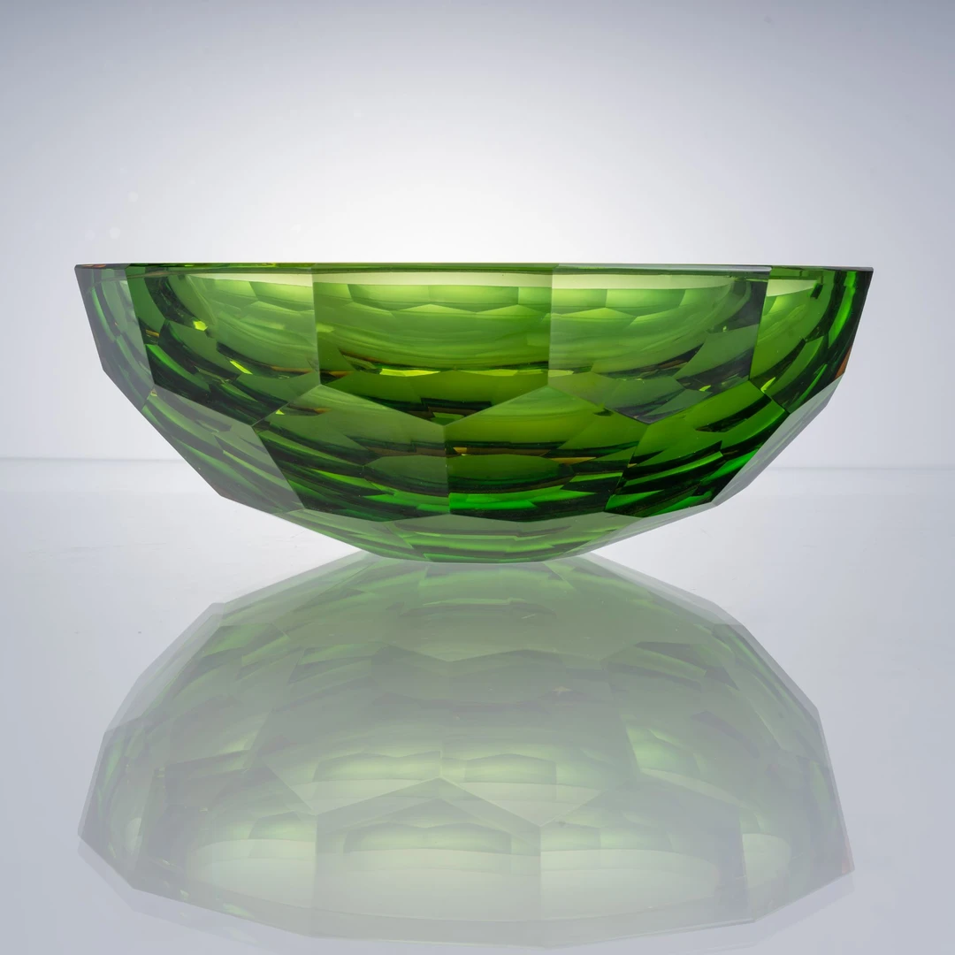 仓一艺术空间【光之回声果碗】轻奢美式意式极简餐桌玄关艺术摆件