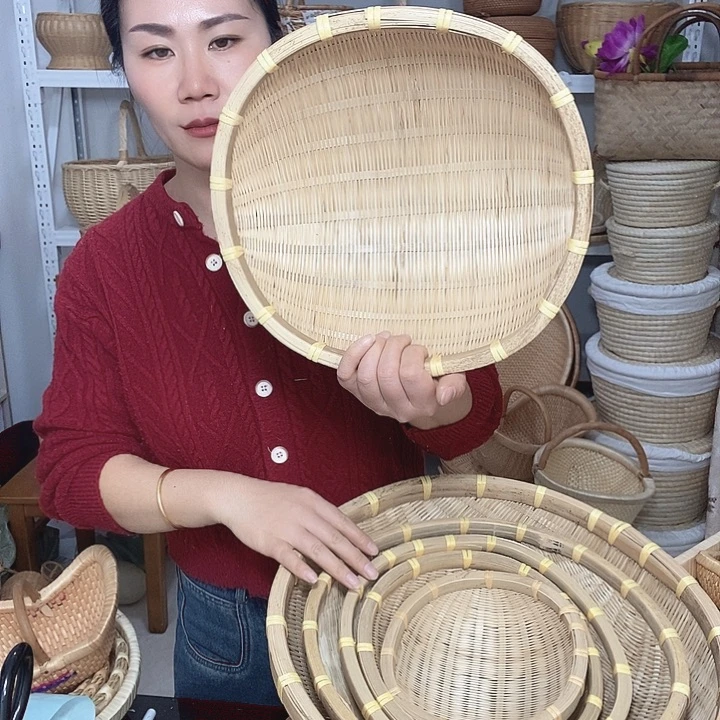 我***子木头层竹青皮口径30厘米