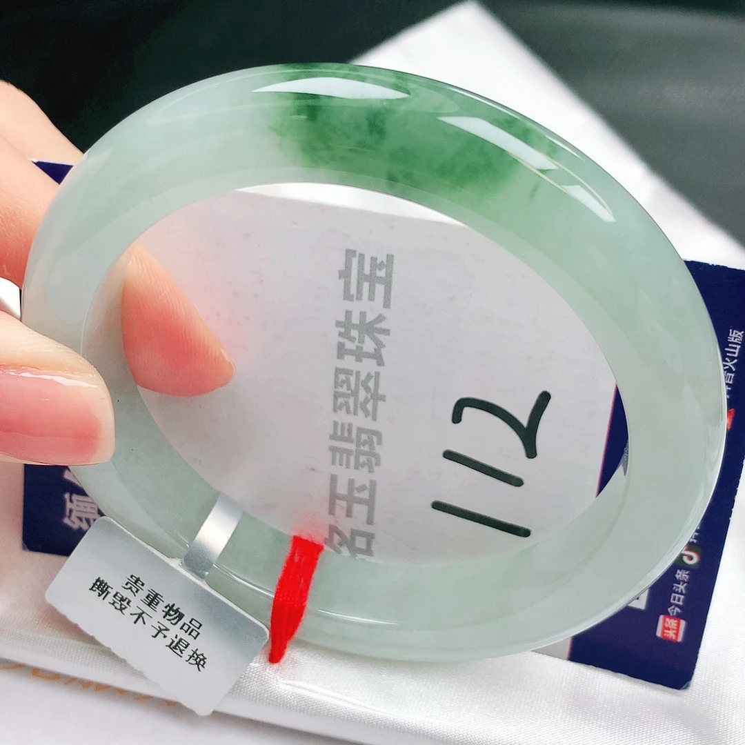 翡翠未镶嵌手镯缅甸天然a货翡翠手镯