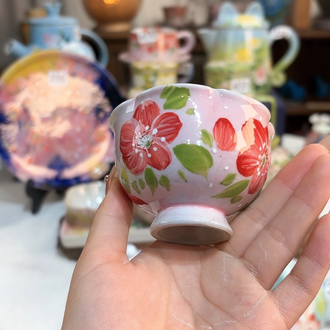 景德镇手绘高温釉下彩陶瓷茶具