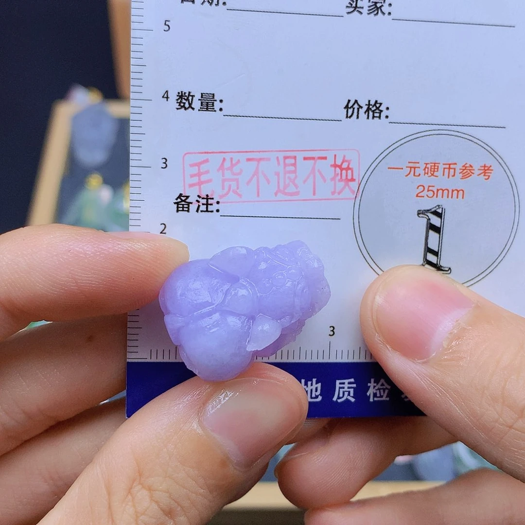 王***致翡翠未镶嵌颈饰翡翠