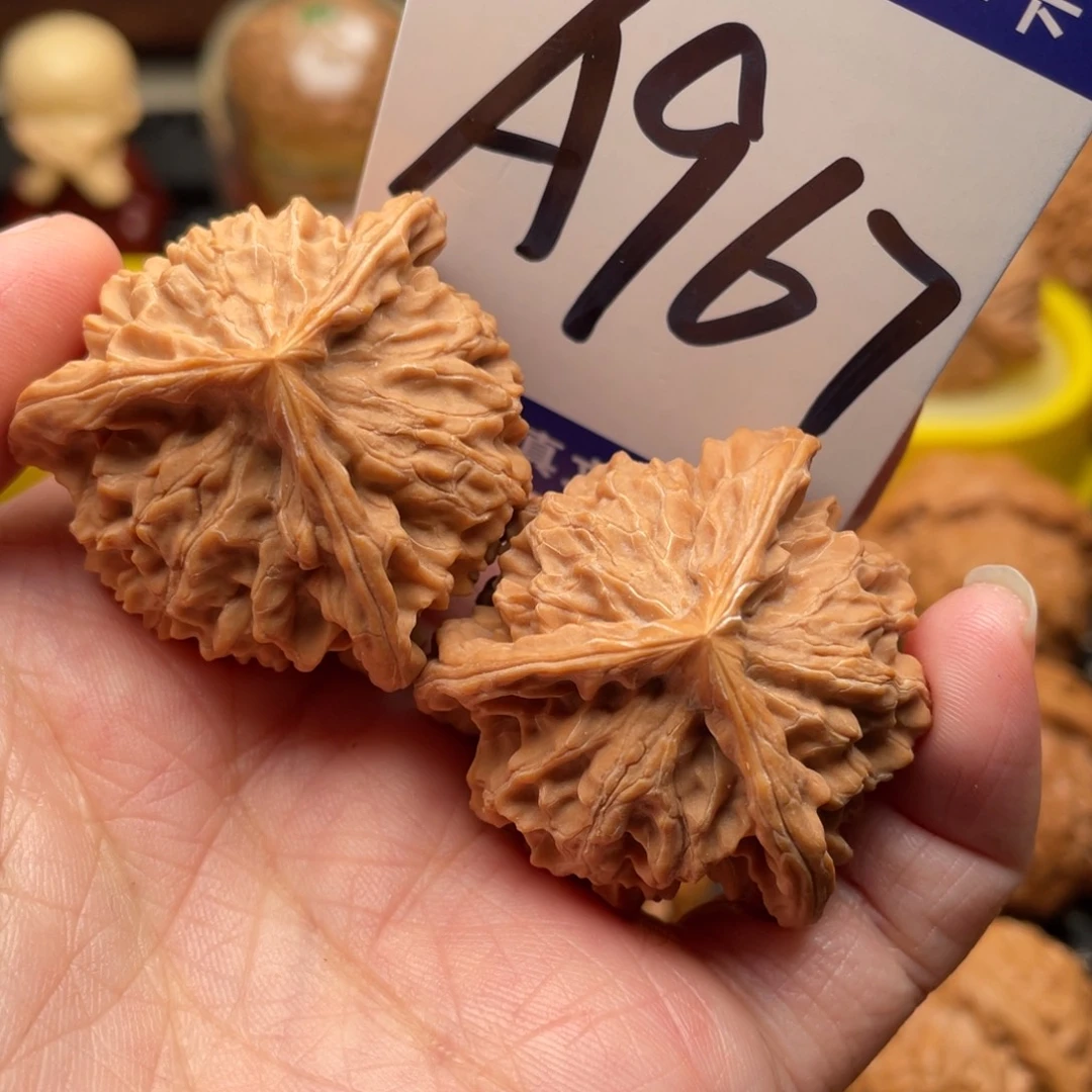 桃核把件盘山三棱37