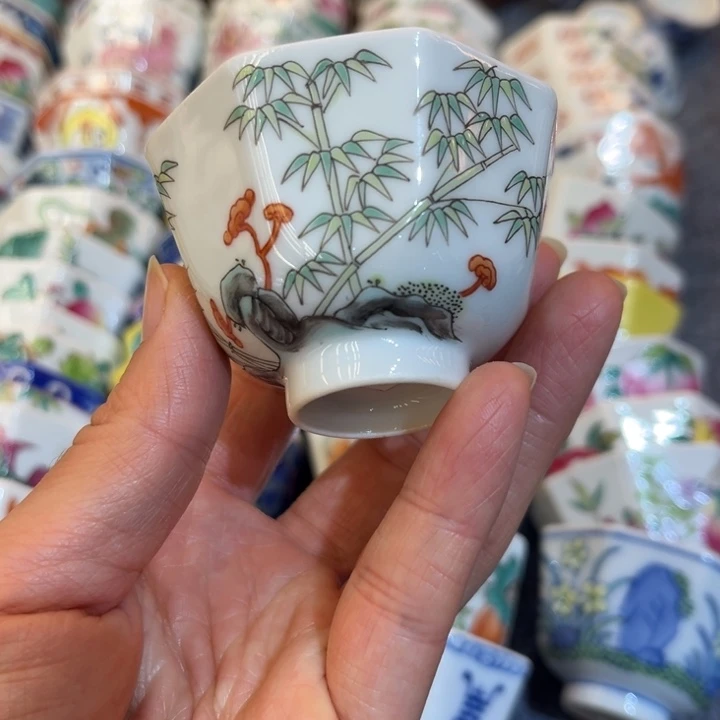 手绘茶杯盖碗陶瓷