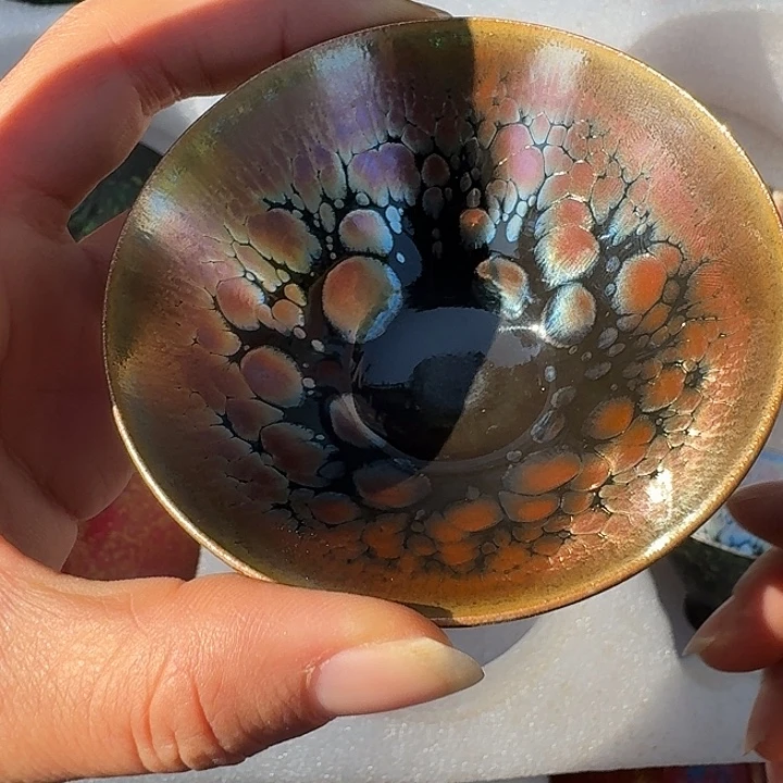 倪***道茶盏建盏精致大漆