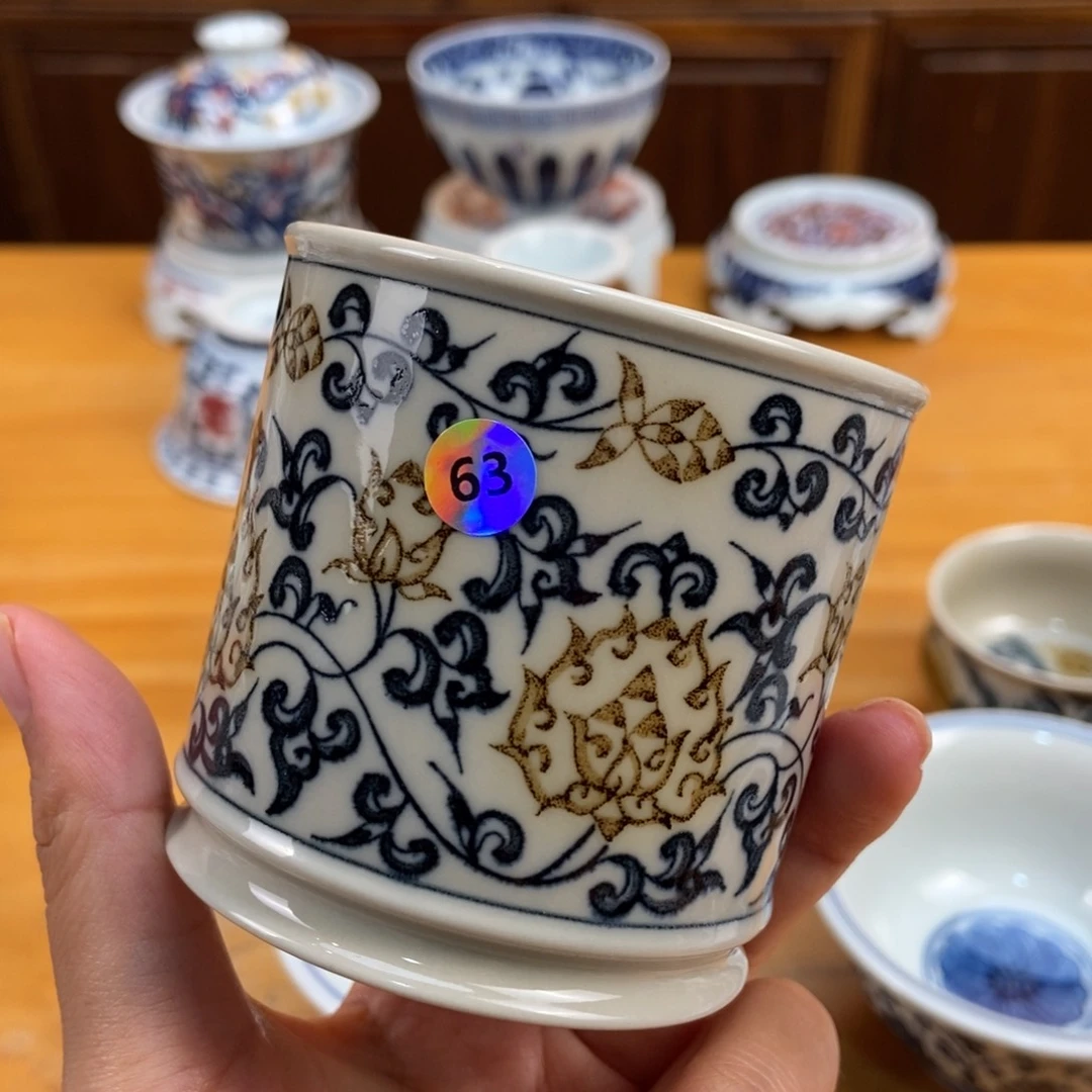 手绘现代茶具非古董