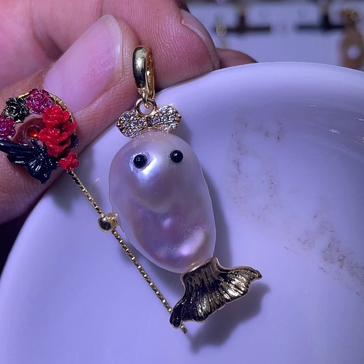 淡水珍珠未镶嵌吊坠(不含链)154