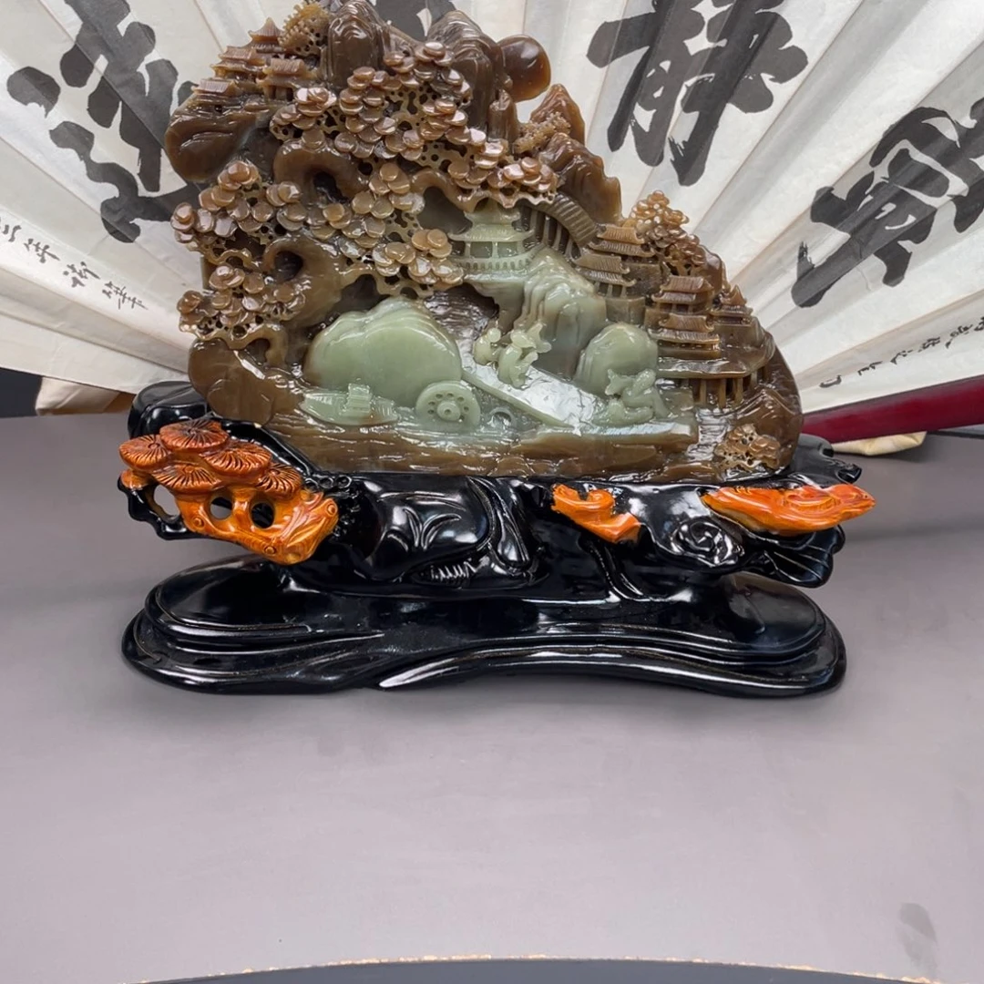 和田玉未镶嵌摆件