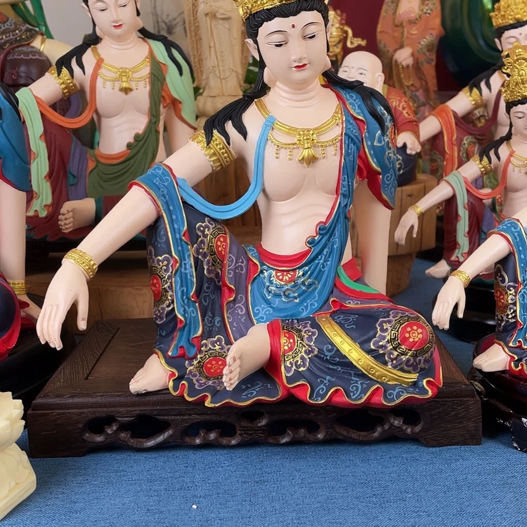 葡***洋石材自在观音摆件30高端