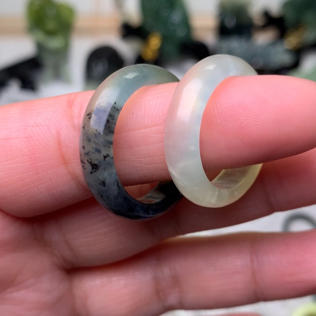 岫玉岫玉戒圈未镶嵌1**6