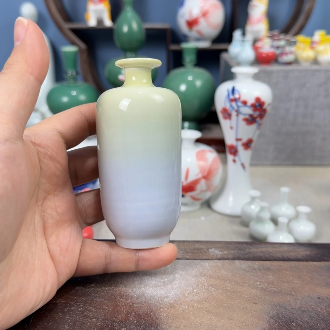陶瓷手工小花器摆件