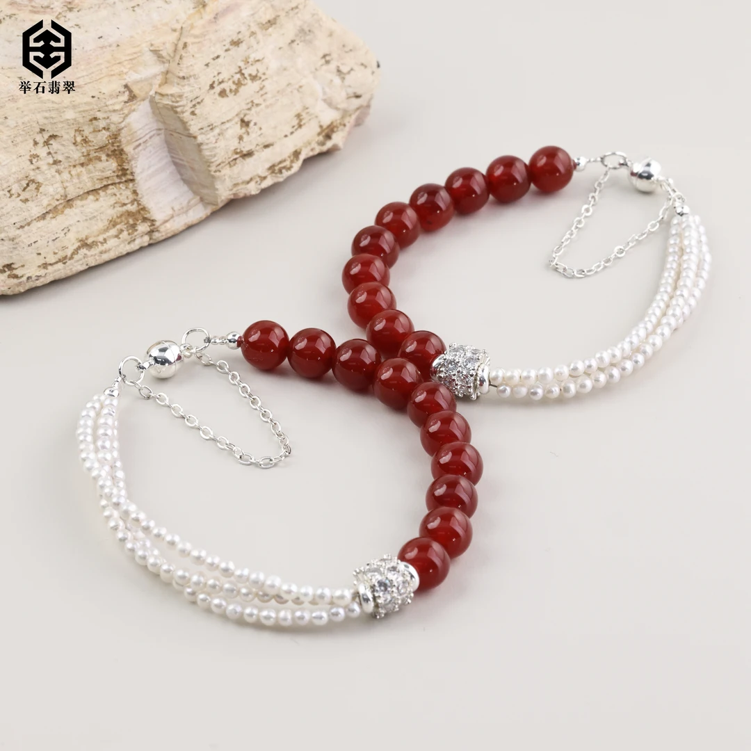 【举石】TH0104-668-41淡水有核珍珠手链（一件/多样性发）I