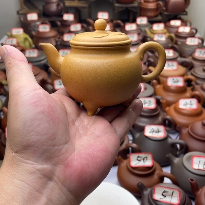 紫砂茶壶宜兴紫砂半手工