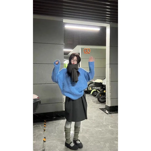 巨好看冬装一整套裙子针织毛衣套装女2025新款韩风chic超火两件套