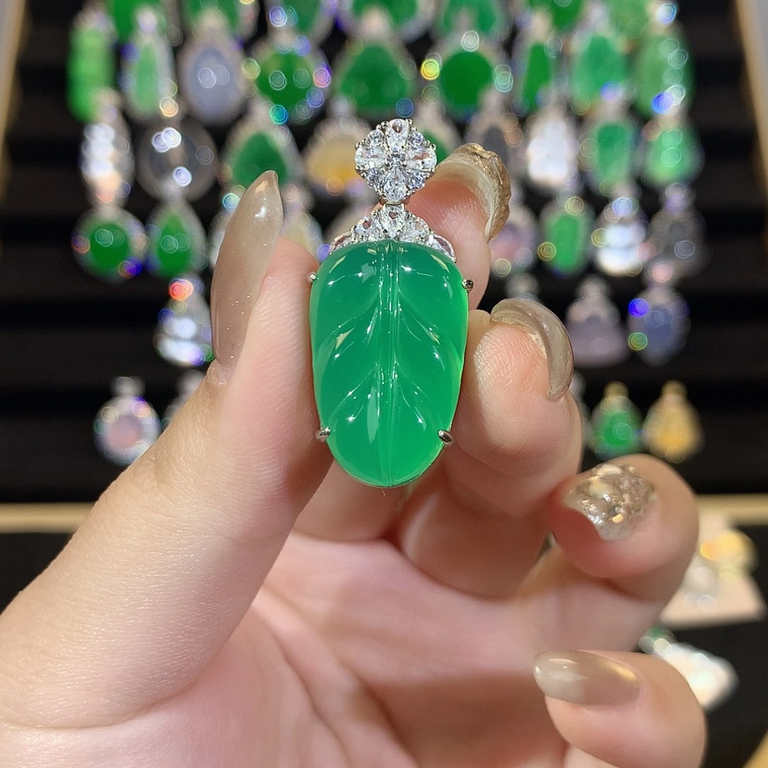 玛瑙/玉髓银S925镶嵌颈饰