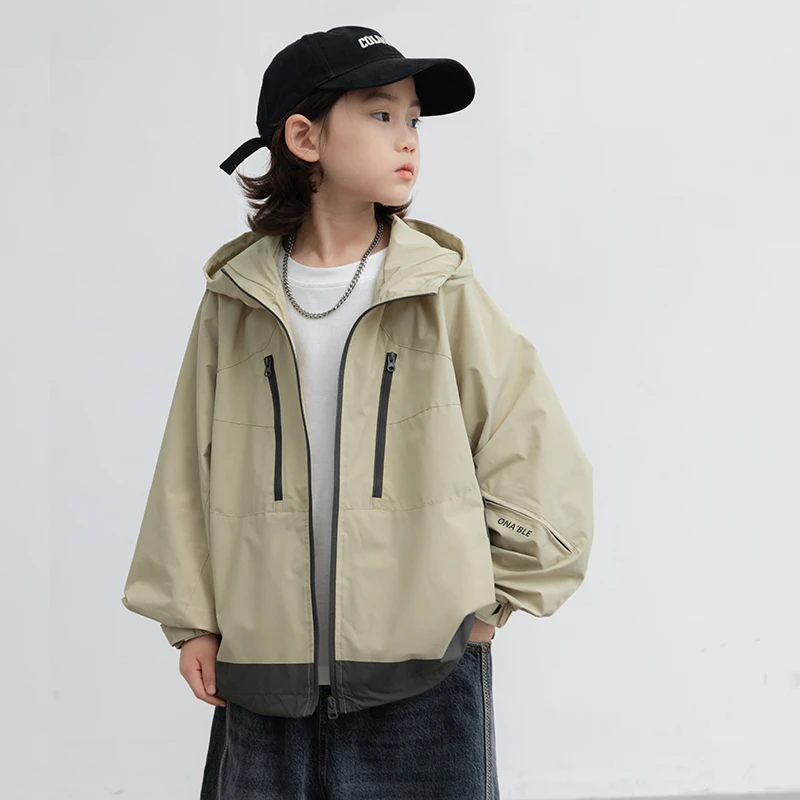 【2025秋款上新】男童外套儿童春秋季工装韩版防风上衣中大童秋装潮