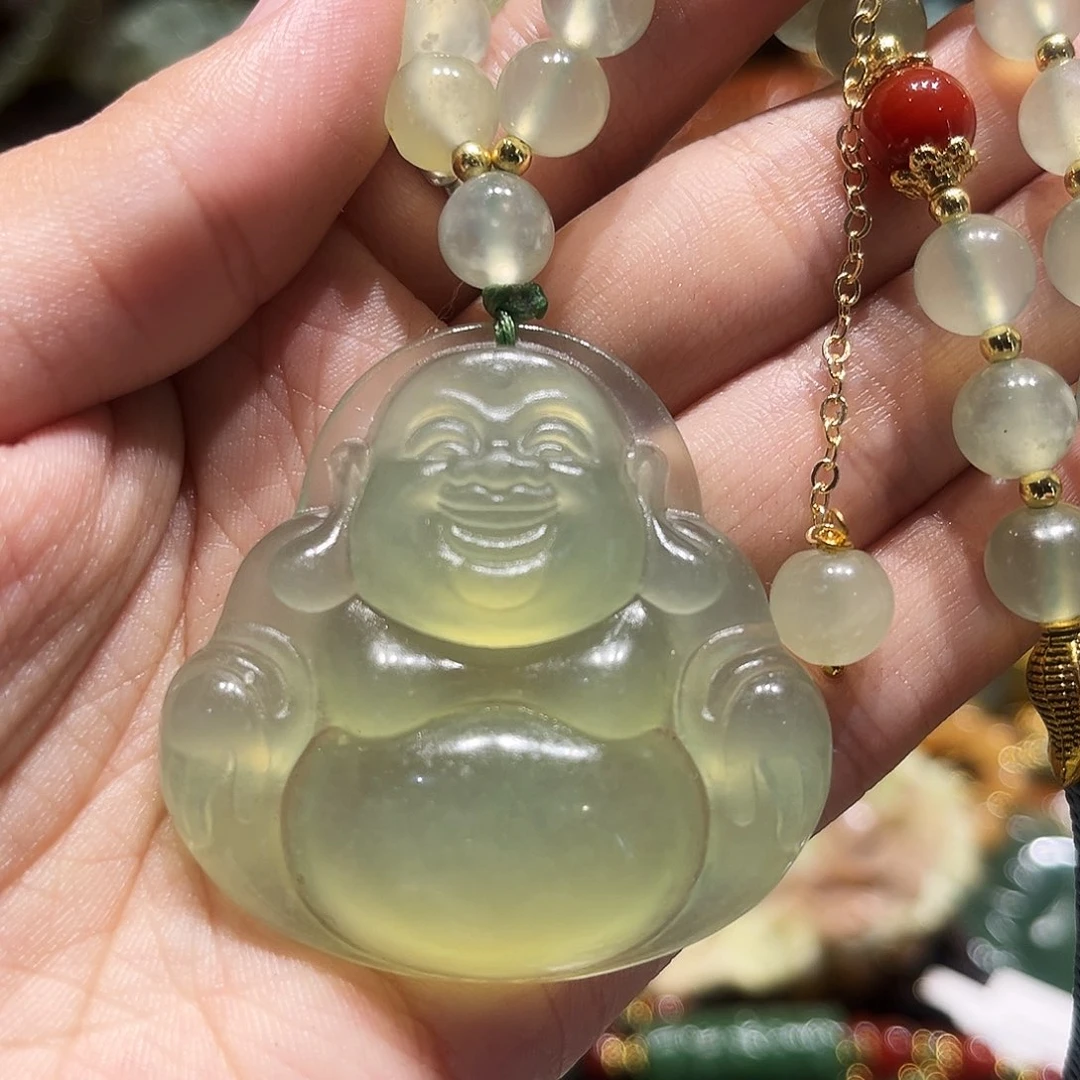 岫玉未镶嵌毛衣链