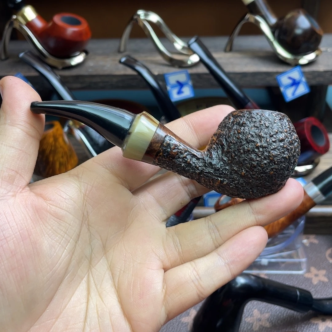 云***.石楠木手工龙爪蛋烟斗