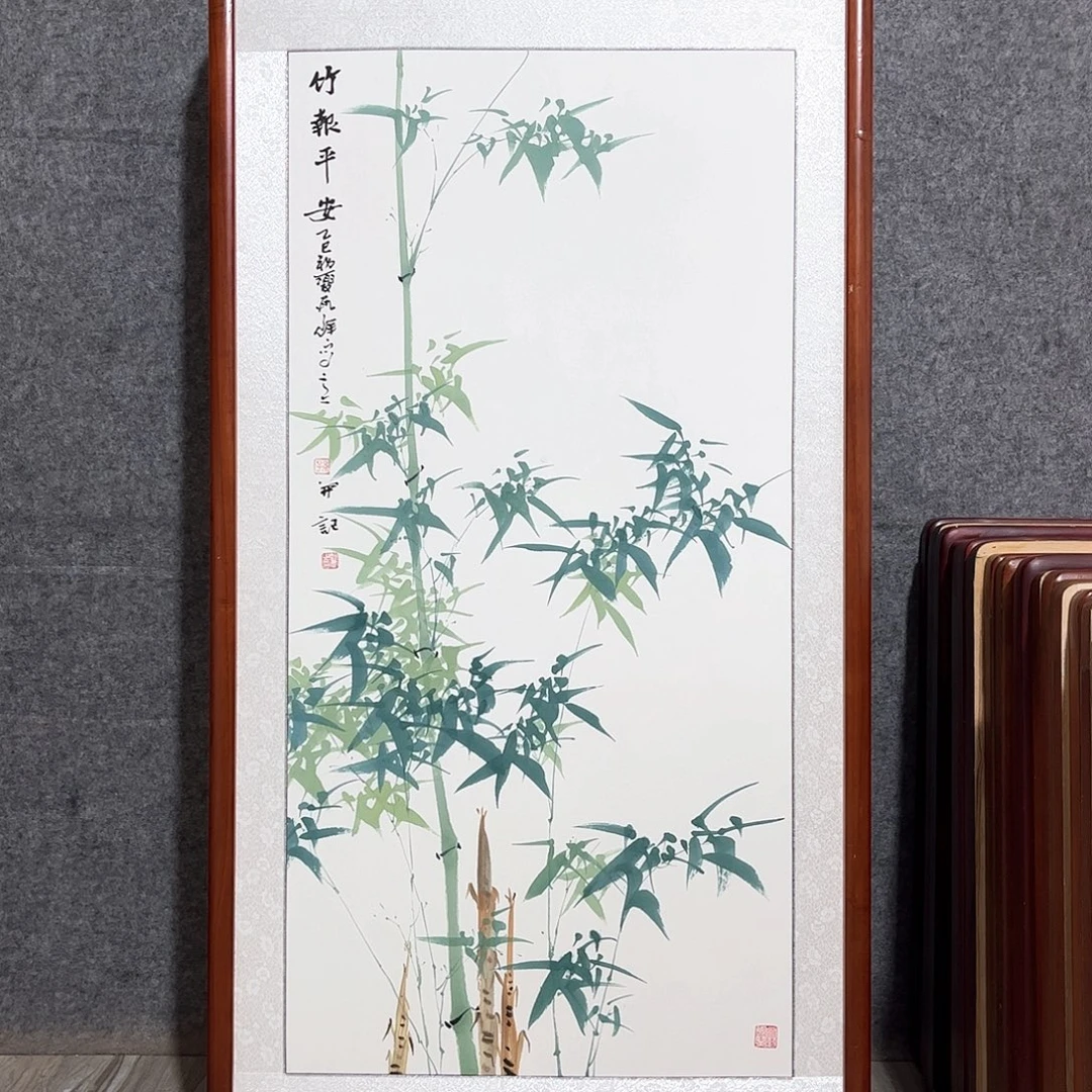 国画书画作品带框63×123