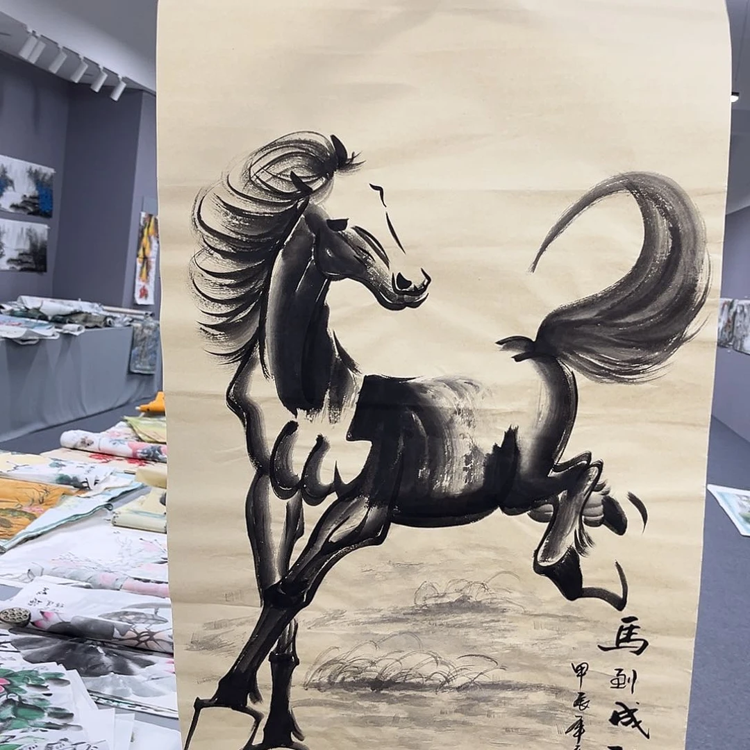 国画国画老师手绘作品