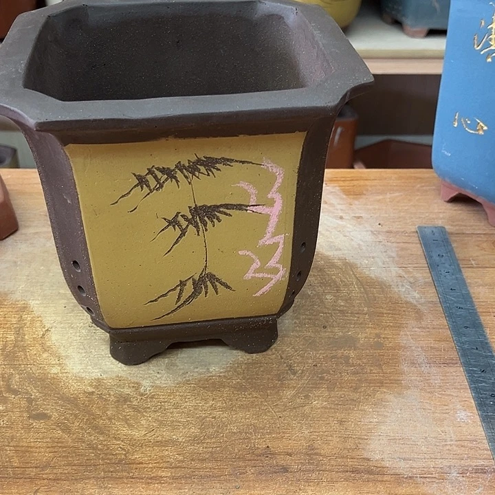 紫砂花盆，透气花盆