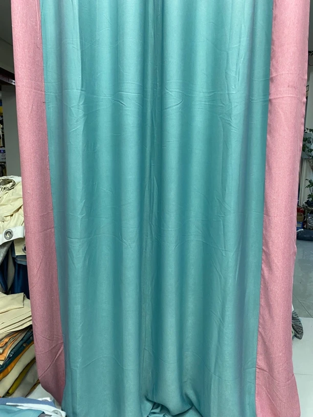 2.4米宽单片成品窗帘 2.7高，适用 1.8以下杆. 遮光 85%