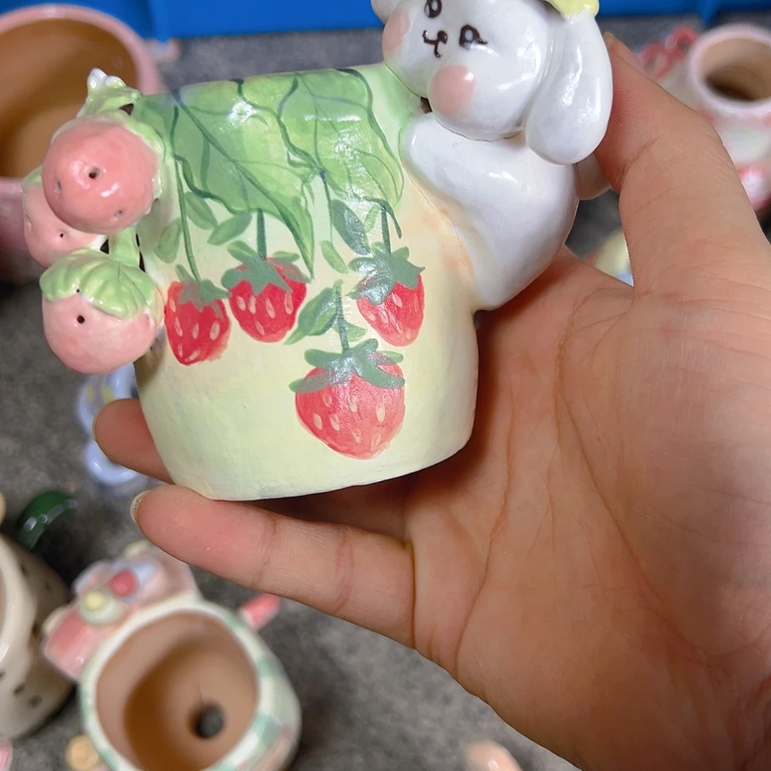 清仓老梧家的手工多肉花盆