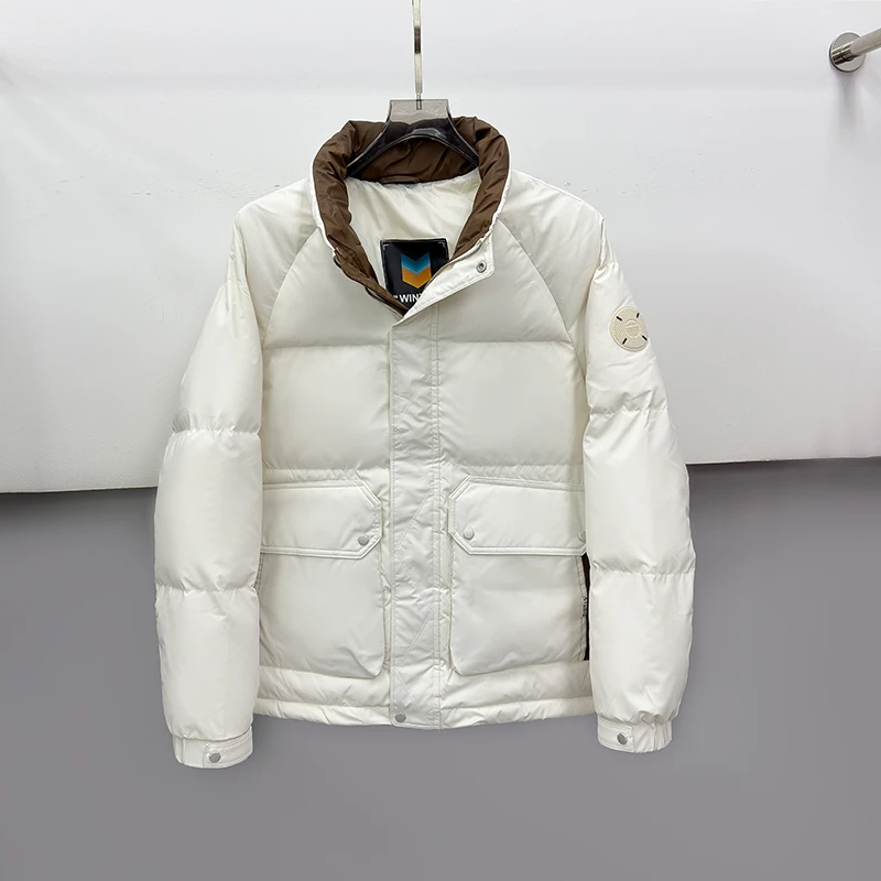 58853冬季御寒保暖男士百搭时尚运动潮流帅气短款修身棉外套
