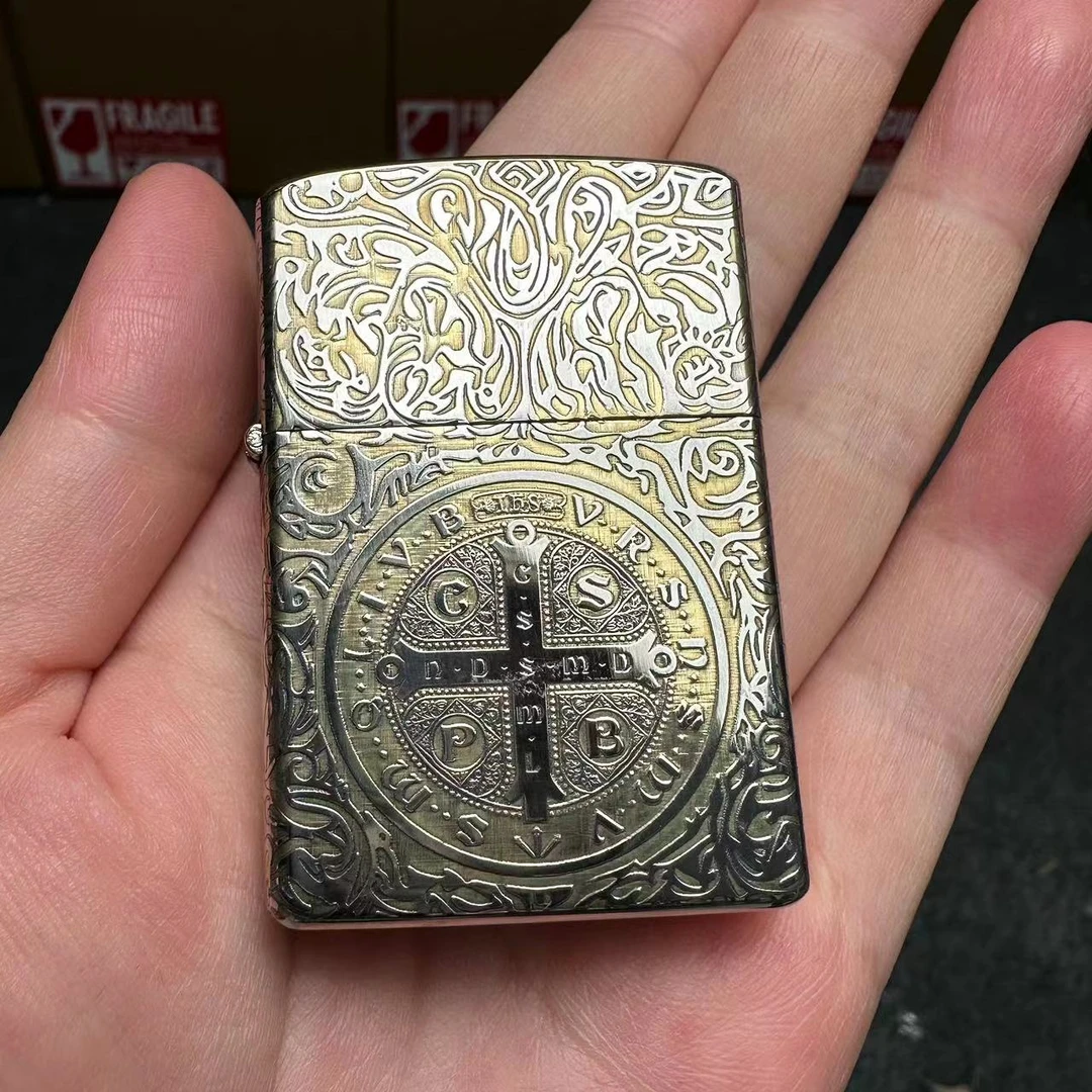 银金康斯坦丁煤油打火机（需自行加油）s