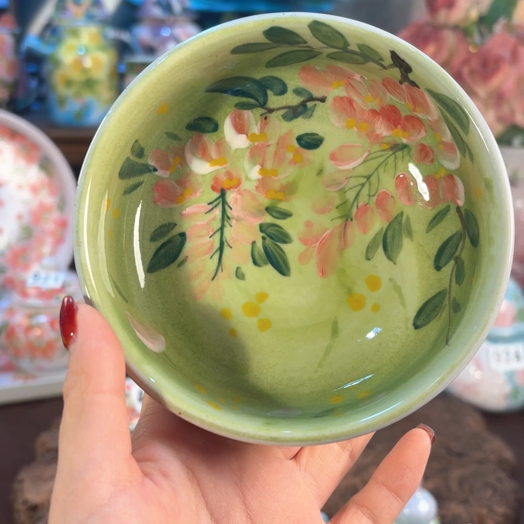 景德镇手绘高温釉下彩陶瓷茶具
