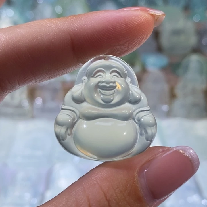 岫玉未镶嵌吊坠吊坠