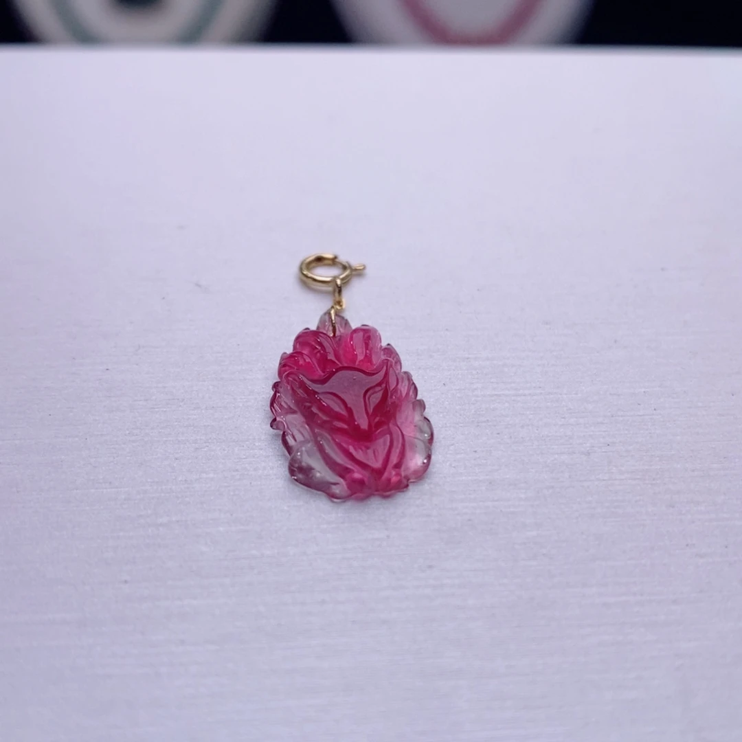 18K金镶嵌小滴溜碧玺碧玺A小滴溜