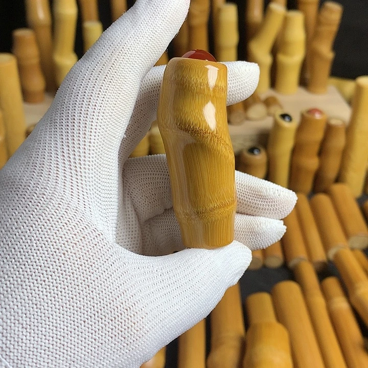 【闪购商品】戴*实心玉竹红皮转珠