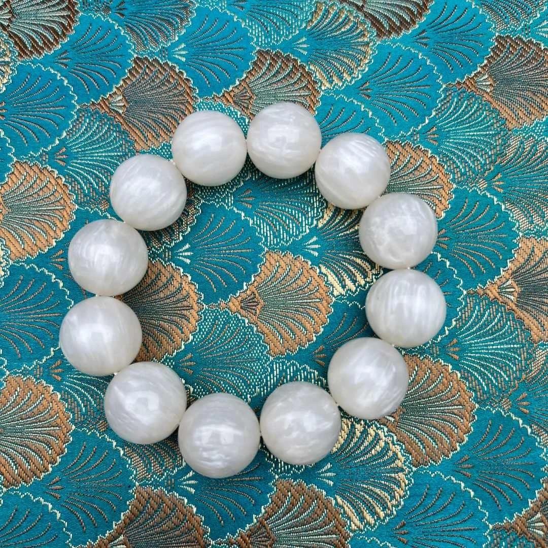 【器物炎灵 】海云圆珠手串白色（不带礼盒）