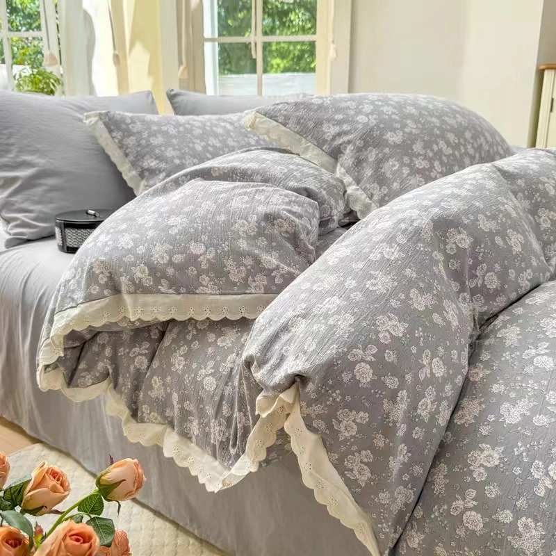 莫拉床单意大利Dr.A类棉纱双层纱四件套柔软亲肤纯棉全棉床上用品