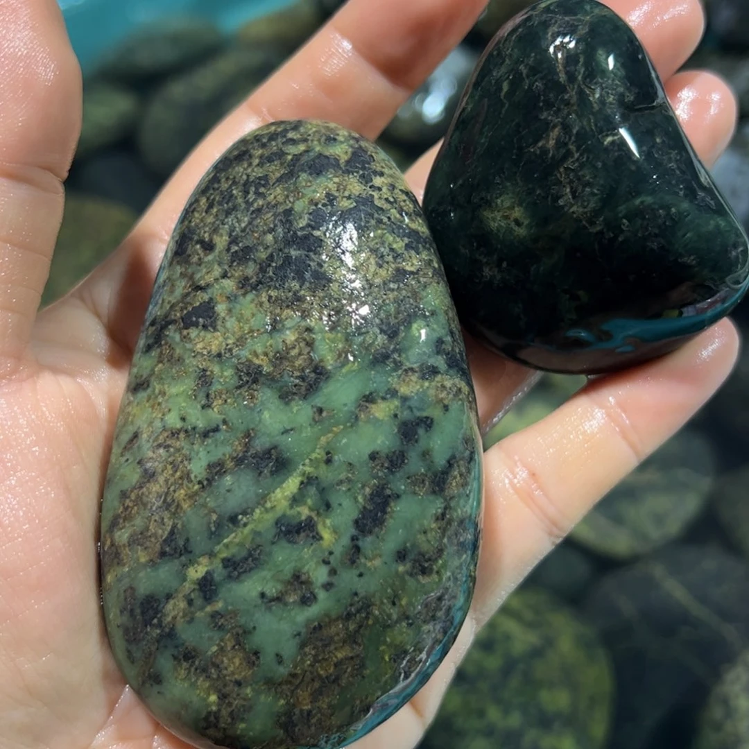 未镶嵌蛇纹石玉西藏藏玉药王石扬**航