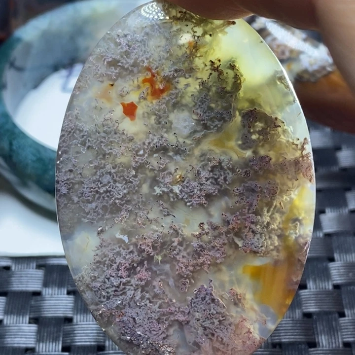 玛瑙/玉髓颈饰足银镀金镶嵌用**迹