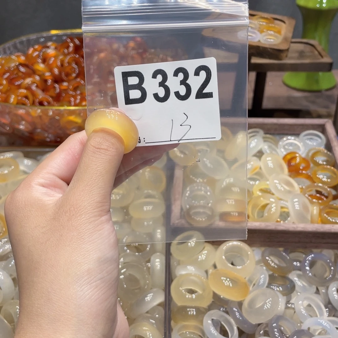玛瑙/玉髓未镶嵌戒指332